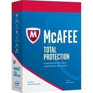 Obrázek McAfee Total Protection 2018, obnovení licence, počet licencí 10, platnost 1 rok
